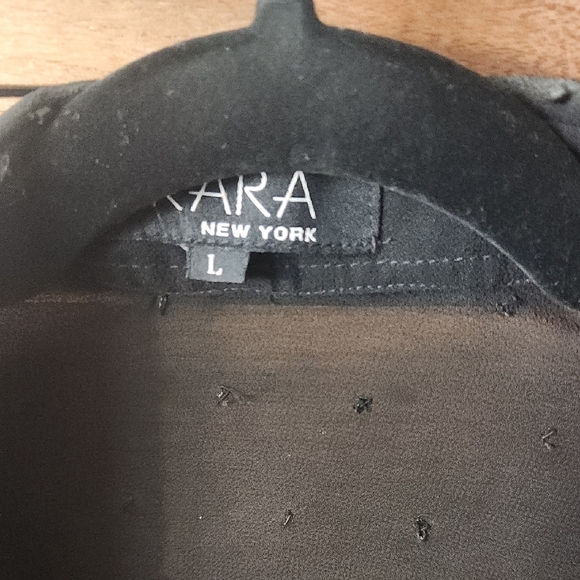 Ara Black Sheer Button Down Shirt - Picture 2 of 4